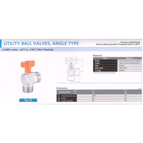 UTILITY BALL VALVES STRAIGNT TYPE S5