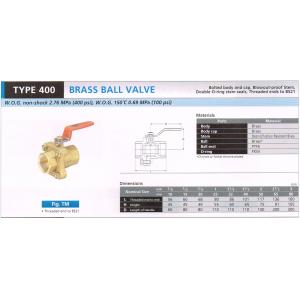 BRASS BALL VALVE 400 400 TM