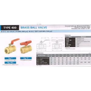 BRASS BALL VALVE 400...