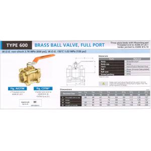 BRASS BALL VALVE 600...