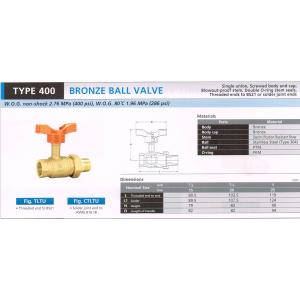 BRONZE BALL VALVE 40...