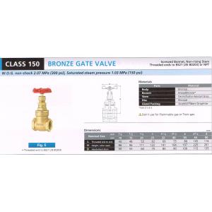 BRONZE GATE VALVE 150 E