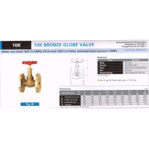 BRONZE GLOVE VALVE 10K JB