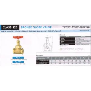 BRONZE GLOVE VALVE 125 FR CFS AKFS