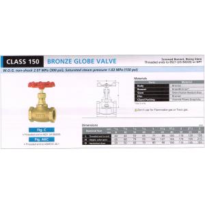 BRONZE GLOVE VALVE 150 C AKC