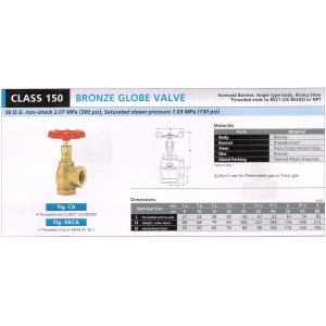 BRONZE GLOVE VALVE 150 CA AKCA