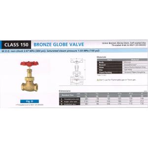 BRONZE GLOVE VALVE 150 D