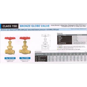 BRONZE GLOVE VALVE AK150D C150D