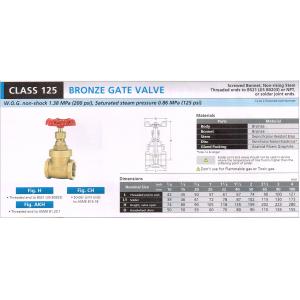 BRONZE KATE VALVE 125 H CH AKH