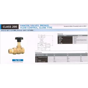 FANCOIL VALVES BRONZ...