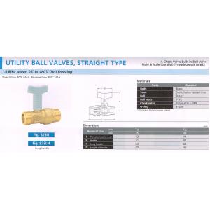 UTILITY BALL VALVES STRAIGNT TYPE S23N S23LN