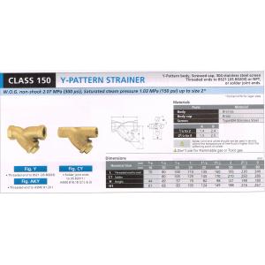 Y-PATTERN STRAINER 150 Y CY AKY