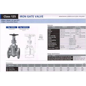 IRON GATE VALVE 125F...