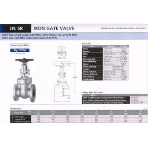 IRON GATE VALVE JIS5...