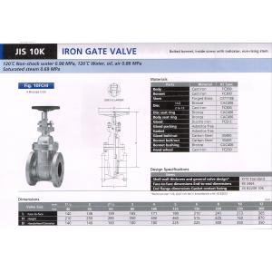 IRON GATE VALVE JIS1...