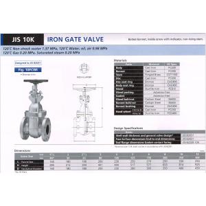 IRON GATE VALVE JIS10K 10FCWI