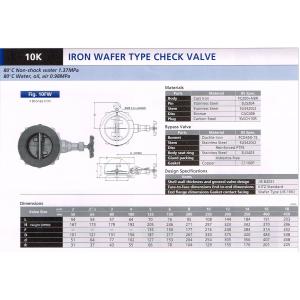 IRON WAFER TYPE CHECK VALVE 10FW