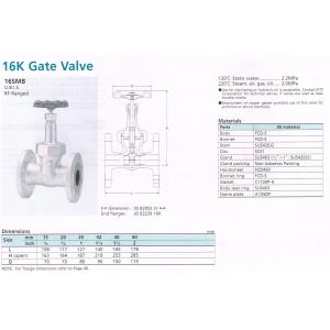 GATE VALVE 16K 16SMB