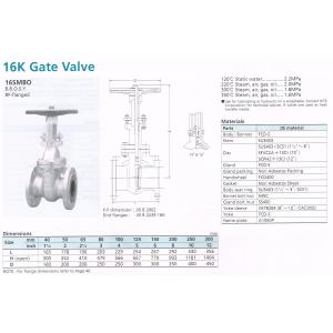 GATE VALVE 16K 16SMB...