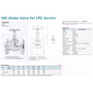 GLOVE VLAVE 10K FOR LPG SERVICE 10SDLBF