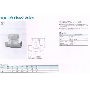 LIFT CHECK VALVE 16K...