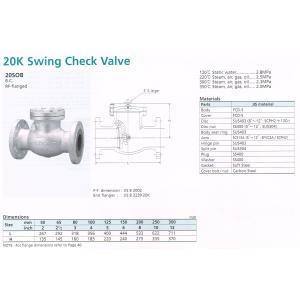 SWING CHECK VALVE 20...