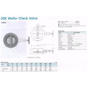 WAFER CHECK VALVE 20...