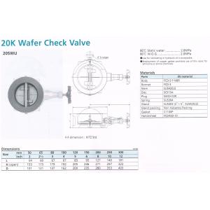 WAFER CHECK VALVE 20...