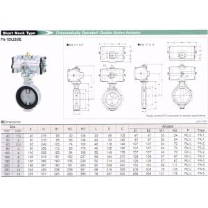 Short Neck Type Pneumatically Operated-Double Action Actuator FA-10XJSME